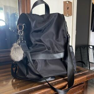 Small black backpack